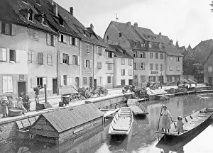 Raft: Colmar in Alsace, before 1900