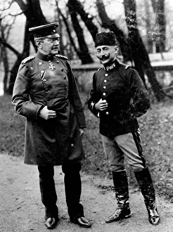 Colmar: Colmar von der Goltz with a Turkish general, 1909