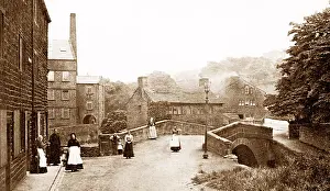 Colne: Colne Carry Bridge early 1900s