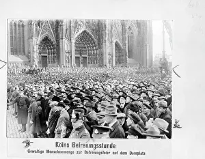 Termination: Cologne celebrating the abolition of the occupation