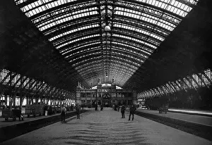 Concourse: The Cologne Central Station, around 1900