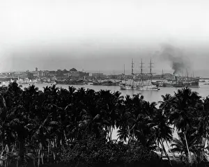 Lankan: Colombo harbour, Ceylon (Sri Lanka)