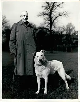 Raided: Colonel Alexander Scotland with his dog