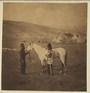 Balaklava: Colonel Clarke, Scots Greys, with the horse wounded at Bala