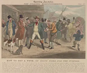 Congressmen: The Colonel Electioneering, by British artist