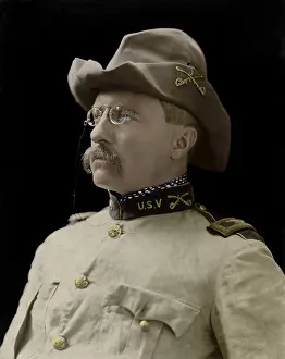 Bsic: Colonel Theodore Roosevelt in the uniform of 1st
