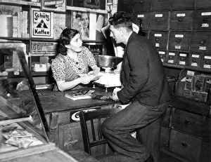 Doubts: Colonial goods store during the post-war era