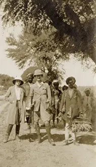 Turbans: Colonial hunting group, India