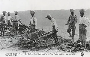 Colonials: Colonial Indian Troops digging trenches on the Western Front