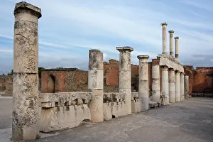 Porticoes: Colonnade Around the Forum, Pompeii, Italy
