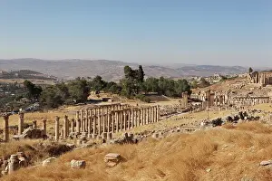 Colonnaded: Colonnaded Street, Jerash, Jordan