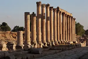 Colonnaded: Colonnaded Street, Jerash, Jordan