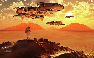 Vast: Colony ships landing on an exoplanets surface