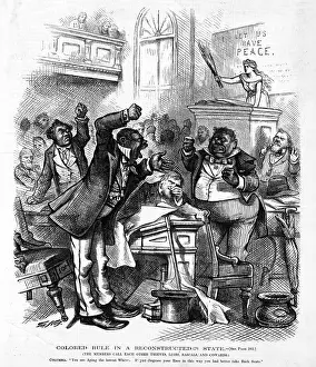 Legislator: Colored rule in a reconstructed state. Cartoon ?