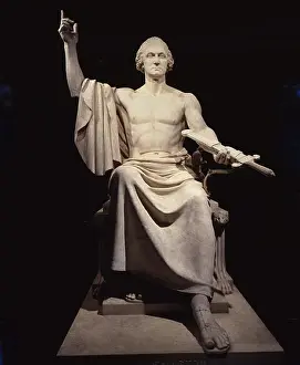 Greenough: Colossal statue of George Washington, by Horatio