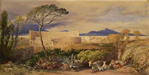 Bodycolour: The Colosseum and Alban Mount