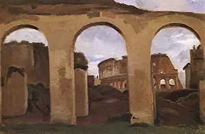 Corot: Colosseum Seen through the Arcades, Rome, by Corot