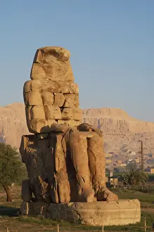 Amenhotep: Colossi of Memnon. Eastern colossus. Luxor. Egypt