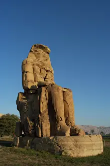 Amenhotep: Colossi of Memnon. Eastern colossus. Luxor. Egypt