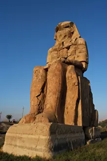 Amenhotep: Colossi of Memnon. Eastern colossus. Luxor. Egypt