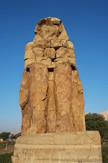 Amenhotep: Colossi of Memnon. Eastern colossus. Luxor. Egypt
