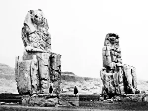Colossi: Colossi of Memnon, Egypt, Victorian period