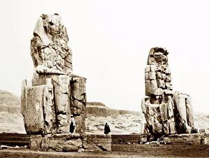 Colossi: Colossi of Memnon, Egypt, Victorian period
