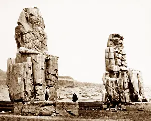 Colossi: Colossi of Memnon, Luxor, Egypt