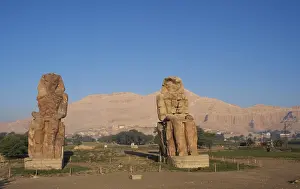 Amenhotep: Colossi of Memnon. Luxor. Egypt