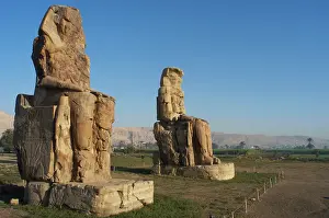 Amenhotep: Colossi of Memnon. Luxor. Egypt