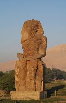 Amenhotep: Colossi of Memnon. Western colossus. Luxor. Egypt