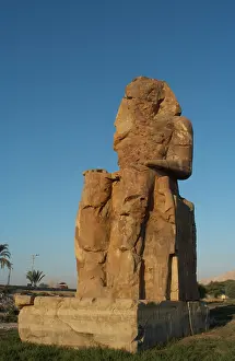 Amenhotep: Colossi of Memnon. Western colossus. Luxor. Egypt