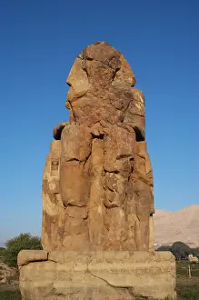 Amenhotep: Colossi of Memnon. Western colossus. Luxor. Egypt