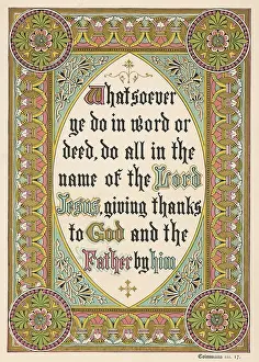 Deed: Colossians III:17