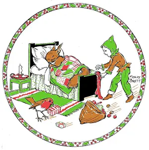 Elfs: Colour for drawing of elf at Christmas