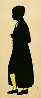 Christs: Coloured silhouette of a boy in school uniform