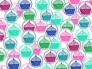 Tess Hines Designs: Colourful cupcakes pattern