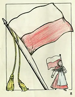 Tassels: Colouring page, For Victory Paint Book, WW2