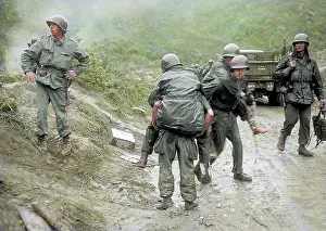 Colourised Korean War