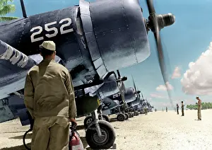 Corsairs: Colourised War Planes