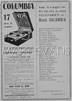 Fangled: COLUMBIA GRAMOPHONE 1928