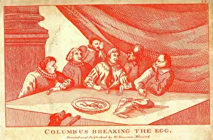 Hogarth: Columbus breaking the egg