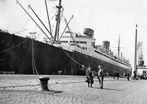 Bremen: The Columbus in Bremerhaven, ca. 1930