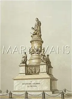 Bollards: COLUMBUS/GENOA/MONUMENT