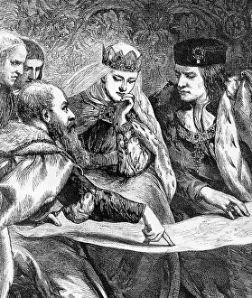 1492: Columbus with Isabella and Ferdinand of Spain