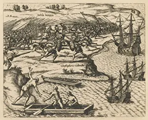 1494: COLUMBUS LANDS/JAMAICA