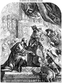 Deputation: Columbus is received by Ferdinand and Isabella in Barcelona