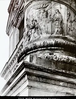 Karlskirche: Column base of Karlskirche