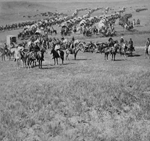Illingworth: A column of cavalry, artillery, and wagons