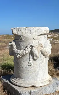 Sinus: Column, Knidos, Mugla, Turkey